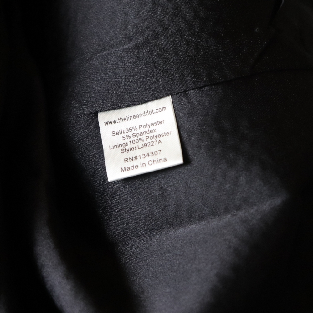 Line & Dot NWT pebbled black pea coat trench coat - Picture 6 of 6